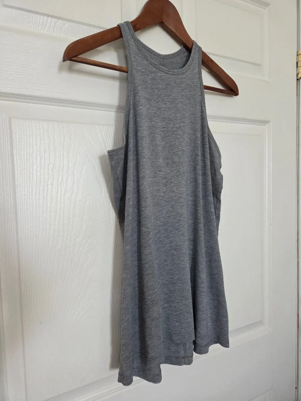 Lululemon Heather Gray Trapeze Twist Tank